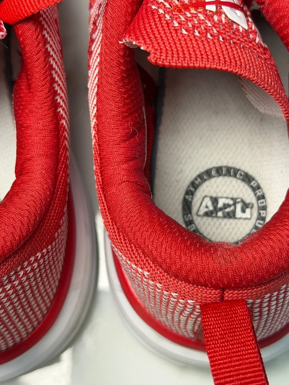 APL TechLoom Pro Red Knit Athletic Sneakers Women’s Size 7